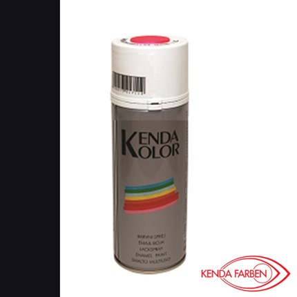 Kenda Kolor sprej boja crna 400ml, visoka toplotna otpornost do 600°C, idealna za zaštitu i dekoraciju.