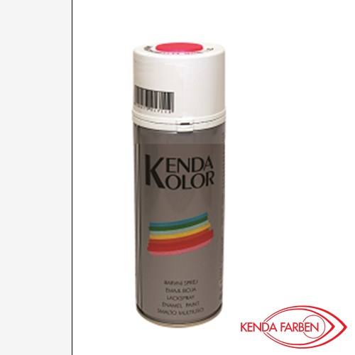 Kenda Kolor sprej boja u bijeloj mat verziji od 400 ml, s logotipom Kenda Farben na dnu.