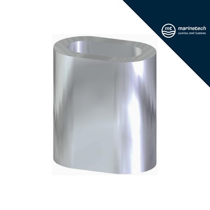Aluminijska stezaljka Art. 8471, 1 mm, za čvrsto vezanje sajle u pomorskim aplikacijama.
