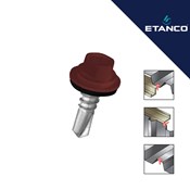 Fasadni vijak Etanco GT3 4.8x25 RAL 3009 Crveni