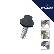 Fasadni vijak Etanco GT3 4.8x25 RAL 7016 Tamno sivi