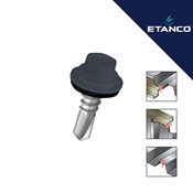 Fasadni vijak GT3 4.8x25 RAL 7024 Tamno sivi