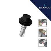 Fasadni vijak Etanco GT3 4.8x25 RAL 9005 Crni