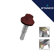Vijci za panele Etanco GT5 5.5x60 3009 Crveni