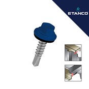 Vijci za panele Etanco GT5 5.5x70 RAL 5010 Tamno plavi