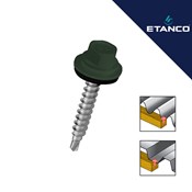 Fasadni vijak Etanco GTF (GTO) 4.8x20 RAL 6020 Zelena