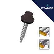 Fasadni vijak Etanco GTF 4.8x80 RAL 8019 Tamno smeđi