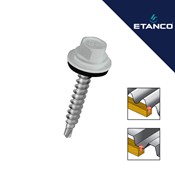 Fasadni vijak Etanco GTF 4.8x70 RAL 9006 srebrni