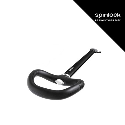 Crni produžetak za argolu sa drškom, model Spinlock EA 600-900mm, namijenjen za sigurno i udobno korištenje.