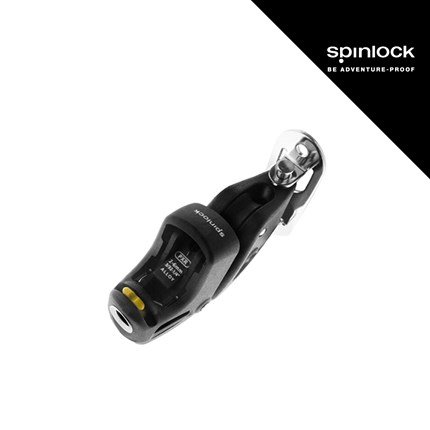 Crni Spinlock PXR stoper s okomitim okretnim postojem, dizajniran za sigurno pričvršćivanje na brod.