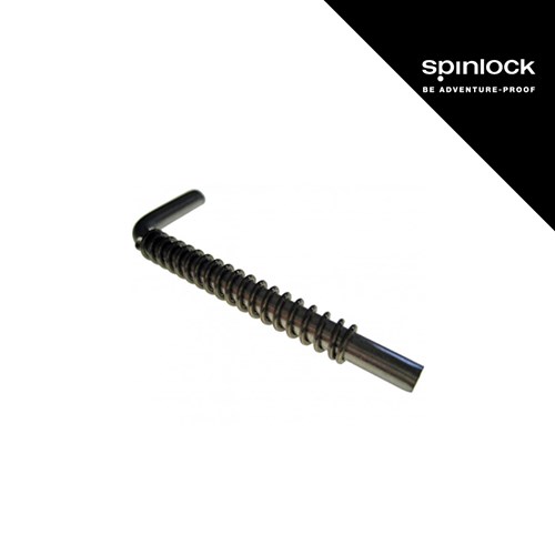 Rezervna poluga Spinlock s federom za XA i XAS, crna boja, logotip u gornjem desnom kutu.