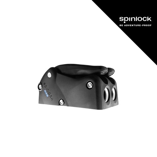 Čvrsti crni metalni stoper SPINLOCK XAS dvostruki 6-12 mm, dizajniran za pouzdanu zaštitu u ekstremnim uvjetima.