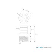 Tail 50mm 2˝ BSP Long Thread