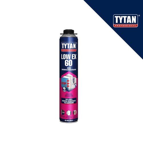 TYTAN LOW EX 60 niskoekspanzivna pjena za profesionalnu upotrebu, pakovanje od 60 litara, 790 ml.