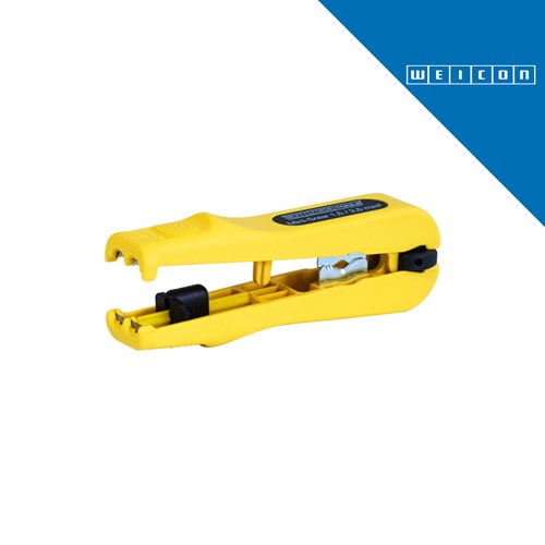 Žuti mini-odbojnik za žice WEICONTOOLS Mini-Solar 1,5/2,5 mm [10065750] na bijeloj pozadini.